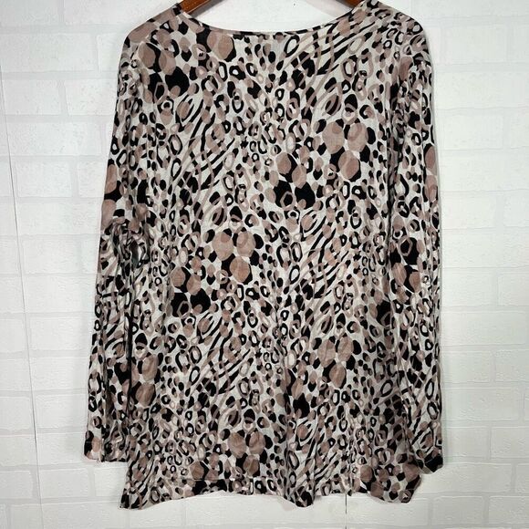 Carole Little Womens Tunic Top Size 2X Linen Blend - Picture 9 of 11